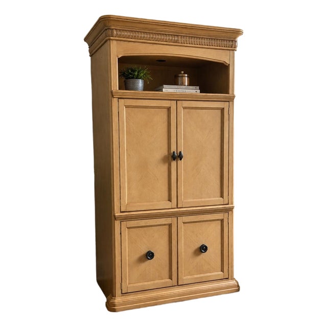 Large Bassett Furniture Cabinet For Sale