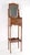 Victorian oak wood shaving stand, complete with a stretcher shelf and dovetailed drawer for storage and a tilt mount...