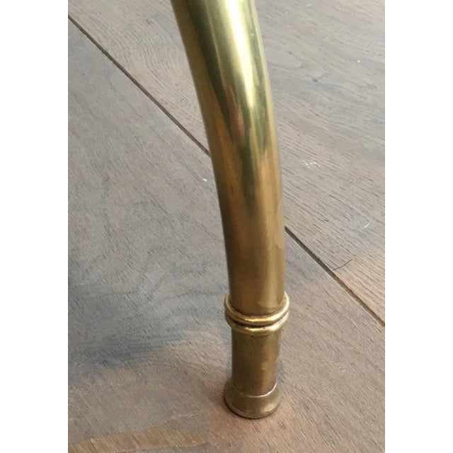 Raymond Subes Attributed to Raymond Subes, Neoclassical Bronze and Bass Coffee Table For Sale - Image 4 of 13