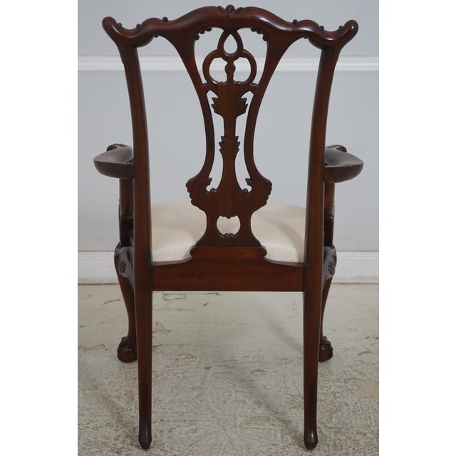 Maitland - Smith Set of 8 Maitland Smith Mahogany Philadelphia Dining Chairs For Sale - Image 4 of 18
