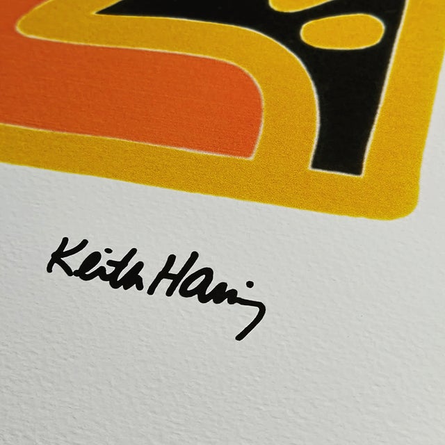 Contemporary Keith Haring, Figurative Composition, 1990s, Limited Edition Lithograph For Sale - Image 3 of 8