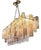 Huge Rectangular Tronchi Murano Glass Burnished Chandelier by Simoeng For Sale
