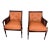 1950s Pair of Caned Lounge Chairs For Sale