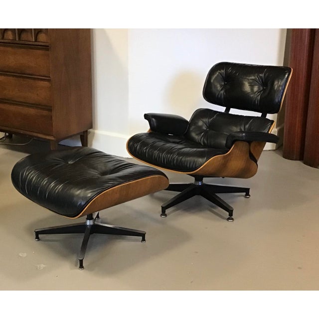 Vintage Original Herman Miller Eames Lounge Chair and Ottoman Chairish