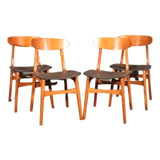 Mid 20th Century Dining Chairs - 4 Pieces For Sale