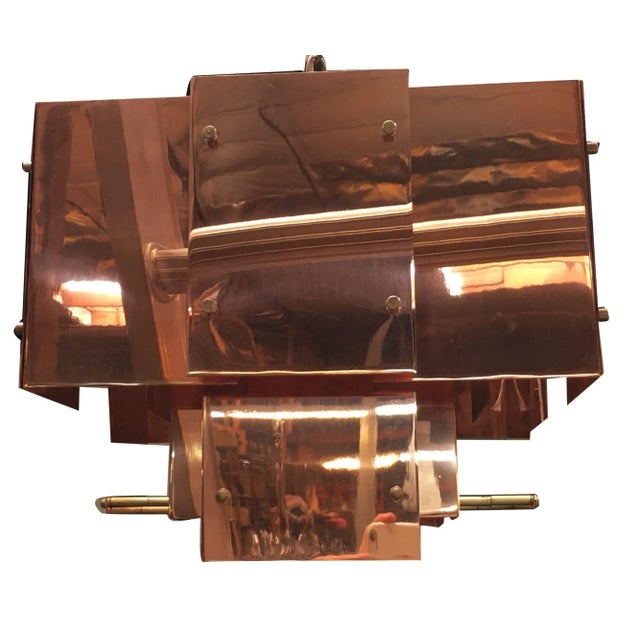 Brutalist Robert Sonneman Brutalist Style "Cityscape" Chandelier For Sale - Image 3 of 5