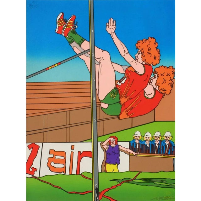 Pop Art 1970s Carmelo Carra, Olympic Games 72 : Ulrike Mayfarth For Sale - Image 3 of 3