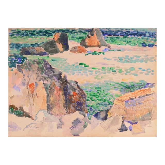 'California Coast' by William Gaw, Museum of Modern Art, Art Institute Chicago, California School of Fine Art, Los Angeles County Museum of Art For Sale