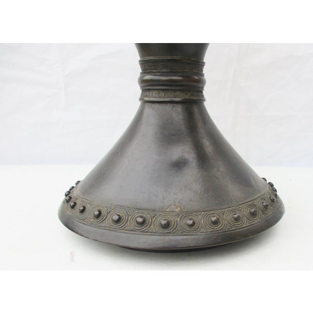Japanese Japanese Aesthetic Movement Bronze Vase For Sale - Image 3 of 11