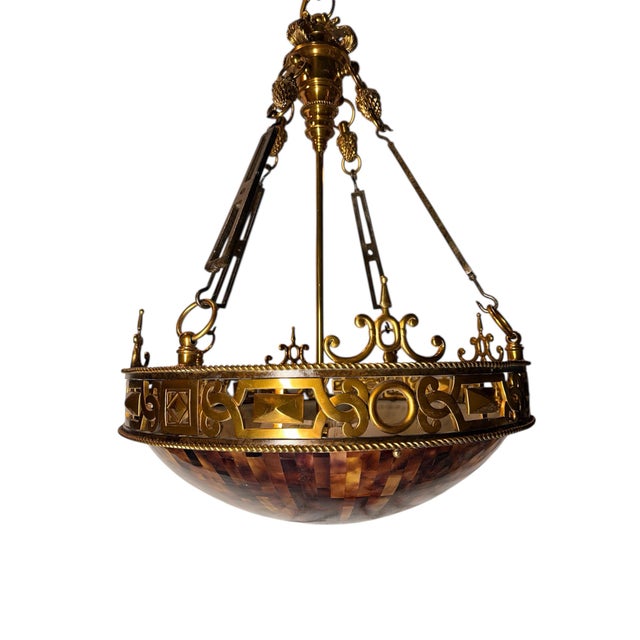Traditional Late 20th Century Maitland Smith Empire Chandelier For Sale - Image 3 of 12
