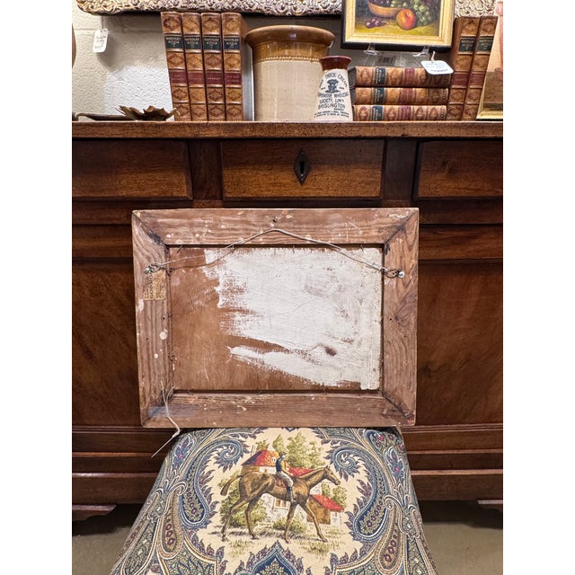 19th Century French Impression Landscape Oil For Sale - Image 12 of 13