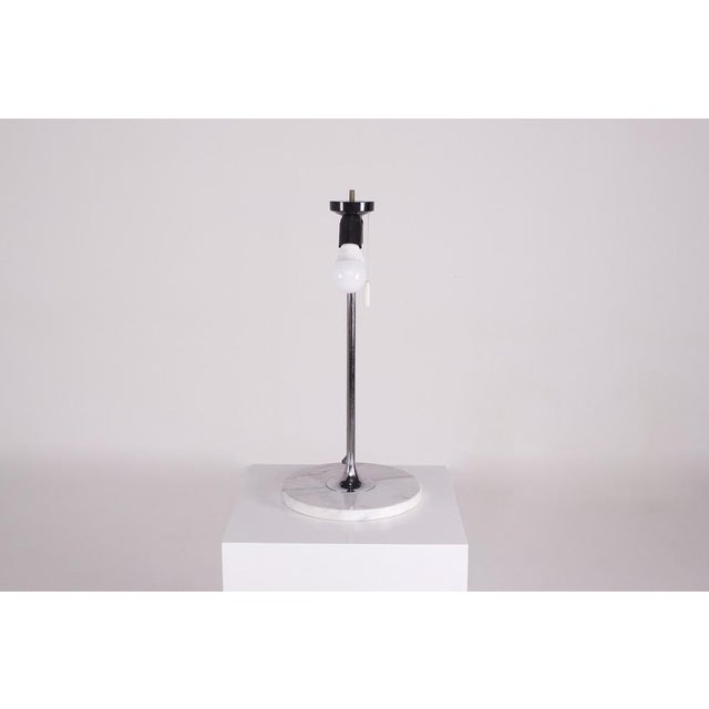 Gray Mushroom Lamp with Double Shade and Marble Base, 1960s For Sale - Image 8 of 11