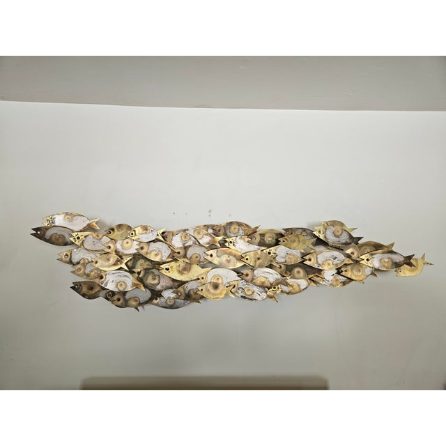 A MCM Original Curtis Jere' Brutalist Bronze Wall Sculpture, signed "Jere' 68".