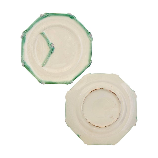Ceramic Antique Longchamps French Asparagus Set, 5 Pieces For Sale - Image 7 of 13