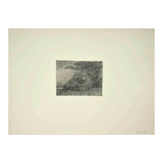 Leo Guida, Surreal Scene, Etching, 1970s For Sale