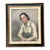 Vintage Distressed Portrait of Woman in Gilt Frame For Sale