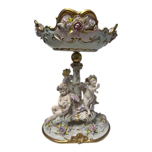 Vintage Capodimonte Style Porcelain Table Centerpiece