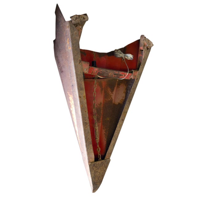 Mid 20th Century Salvaged Tractor Combine Sconce II For Sale - Image 5 of 5
