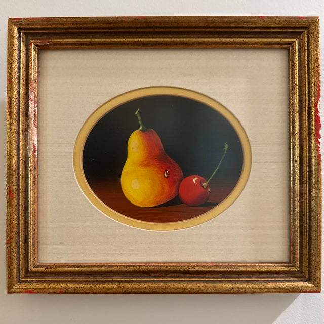 French Provincial Vintage Gallery Prints Ltd. Framed Still Life Set – Fruit & Vegetables – Set of 4 Unsigned / Unknown Artist For Sale - Image 3 of 11