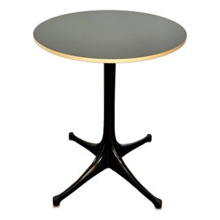 George Nelson for Herman Miller Black Pedestal Table For Sale