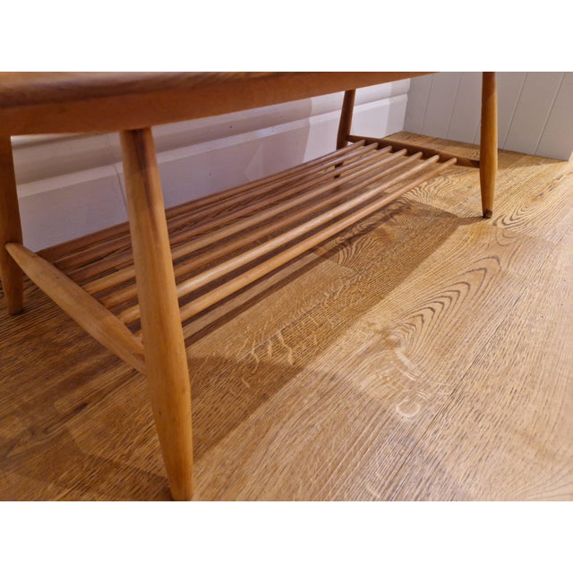 Mid-Century 459 Windsor Plank Coffee Table with Magazine Rack from Ercol, 1970s For Sale - Image 9 of 13