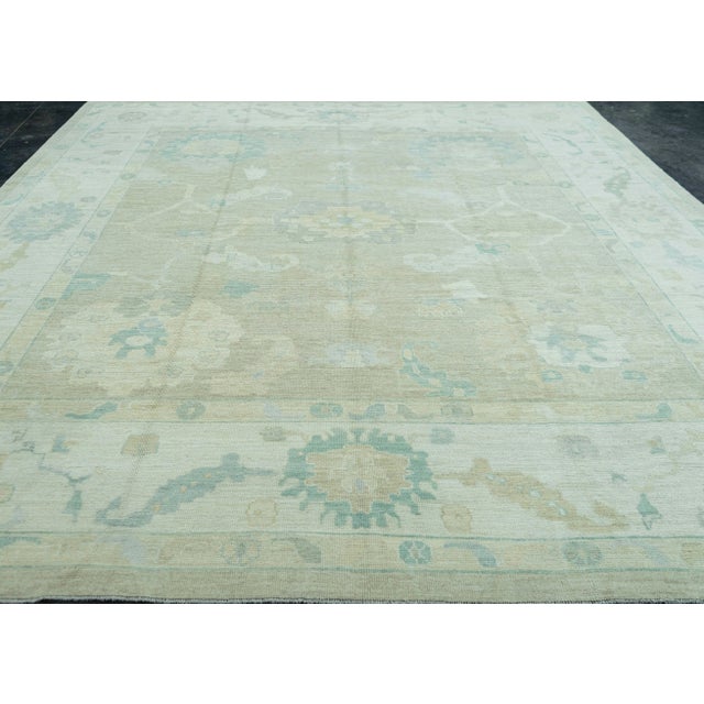 Turkish Oushak Square Rug 11'9" x 13' #19281 Explore a curated collection of hallway runners, wool rugs, and handmade...