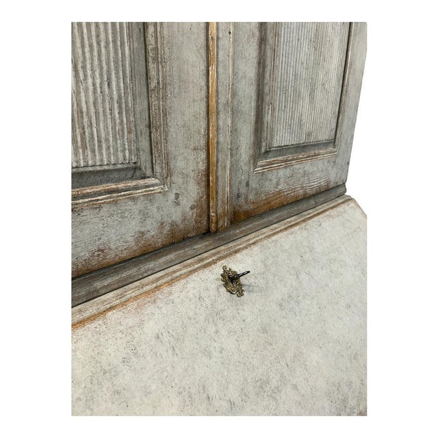 Wood Antique Swedish Cupboard in Pine For Sale - Image 7 of 12