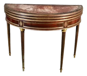 Louis XVI Style Double Flip Top Game/Center Table