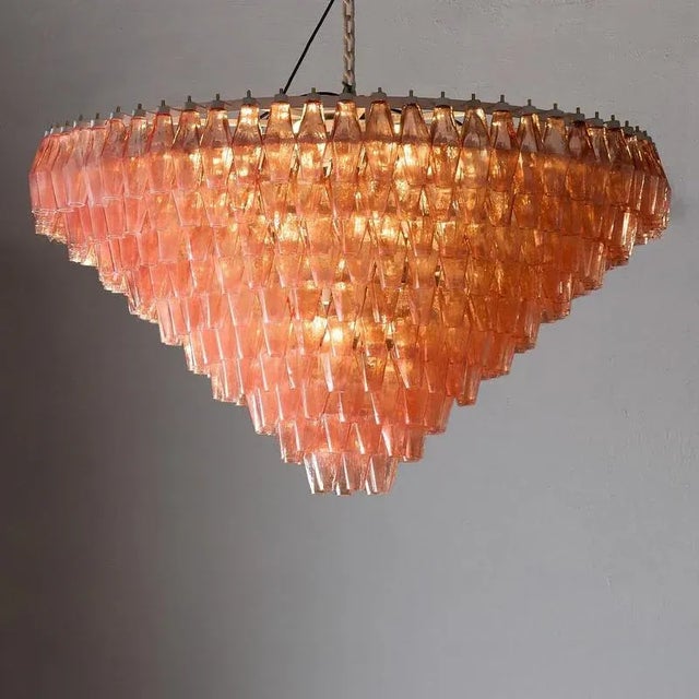 Large Murano Glass Chandelier, 1980s For Sale - Image 6 of 12