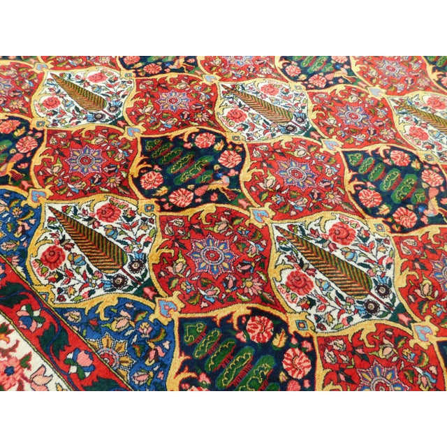 1990s Vintage Persian Bakhtiar Rug of Garden Panel Style 10'7"x 14'6" For Sale In Los Angeles - Image 6 of 13