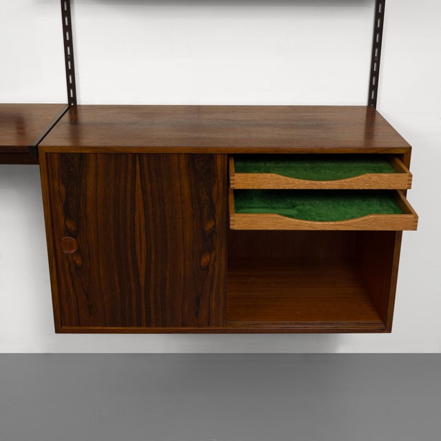 1960s Vintage Kai Kristiansen's Fm Reolsystem Shelving System in Rosewood 1960s For Sale - Image 5 of 10