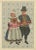 Paper Dutch Folk Couple in Vibrant Marriage Dress from Marken, 1932, Paper For Sale - Image 7 of 10