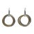 18k Rose White Yellow Gold Diamond 1.95 Carat Intertwining Circle Drop Earrings, A Pair For Sale - Image 9 of 10