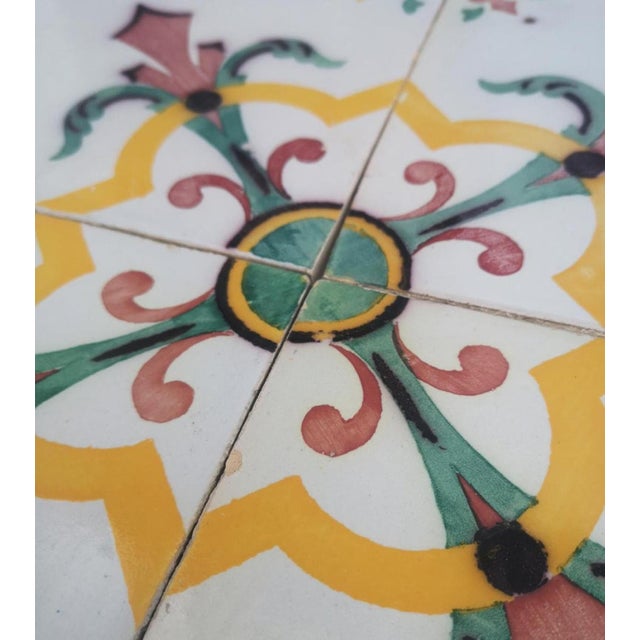 Antique Handmade Ceramic Tile attributed to Devres, France, 1920s For Sale - Image 15 of 18