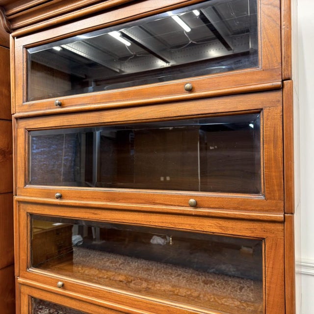 English Bookcases in the style of Globe Wernicke, Set of 2 For Sale - Image 13 of 15