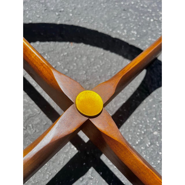 Mid Century Modern Boomerang Coffee Table Frame | Silhouette Series by Lane Furniture For Sale In Tampa - Image 6 of 12