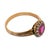 Early 20th Century Early 20th Century Victorian Rubellite Diamond 18k Yellow Gold Cluster Ring, Size 9 For Sale - Image 5 of 5
