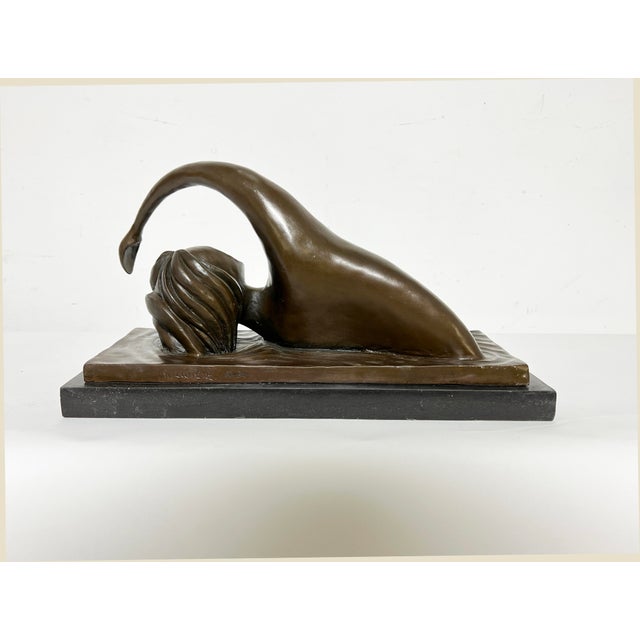 Bronze Art Deco Style Sculpture of a Nude Swimmer by Wayne Current For Sale In Boston - Image 6 of 8