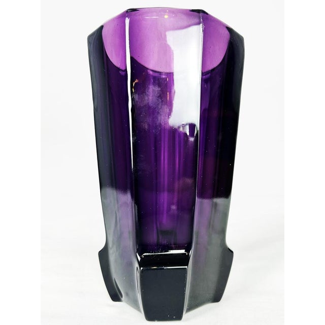 Vintage Art Deco Moser Glass Vase by Josef Hoffmann, 1920s For Sale - Image 16 of 17
