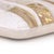 Luxury Gold Metallic Genuine Hair-on Cowhide Pillow 18x18 | Handmade For Sale - Image 4 of 5