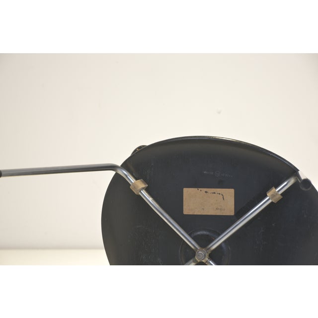 Black Armchair 3207 Arne Jacobsen for Fritz Hansen, Denmark, 1955 For Sale - Image 8 of 10