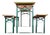 Vintage German Heavy Weight Folding Beer Table Sets For Sale