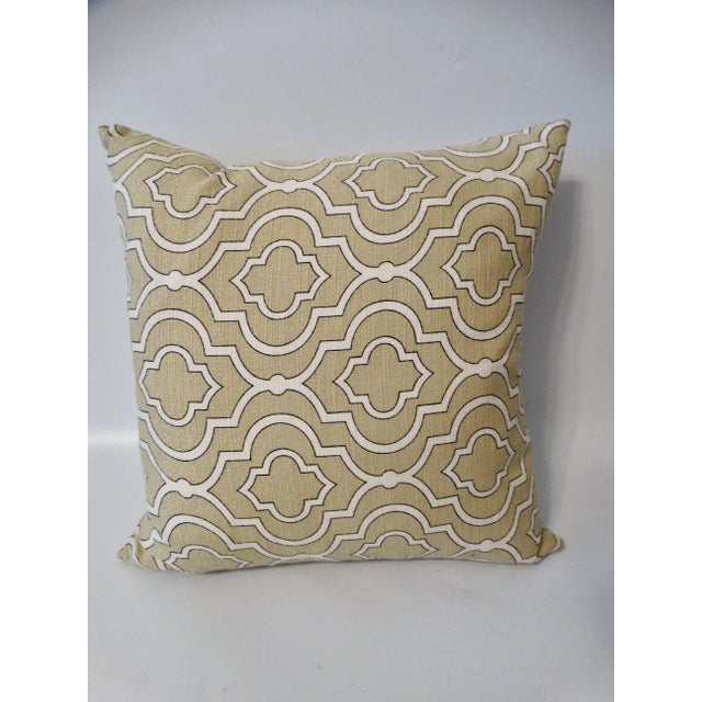 2020s Linen & White Cotton Woven Pillows, a Pair For Sale - Image 5 of 7
