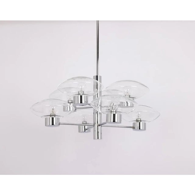 Mid-Century Orbital Pendant Lamp attributed to Kaiser Idell / Kaiser Leuchten, Germany, 1970s For Sale - Image 9 of 13