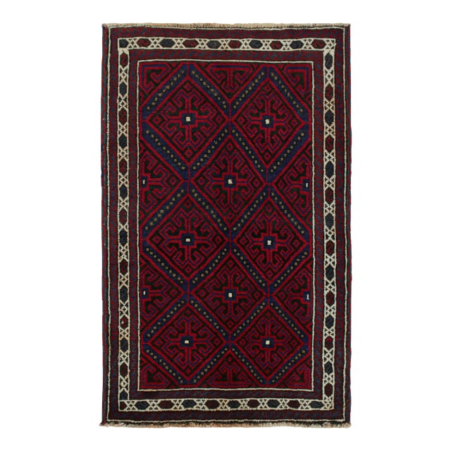 Rug & Kilim’s Baluch Tribal Rug With Colorful Geometric Patterns For Sale