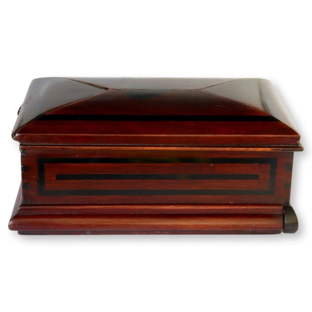 Antique American Folk Art Vanity Box With Heart For Sale - Image 10 of 11