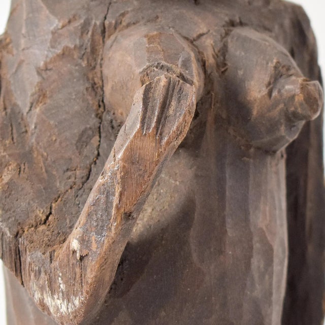 Wood Early 20th Century Igala Wood Figure Nigeria For Sale - Image 7 of 14