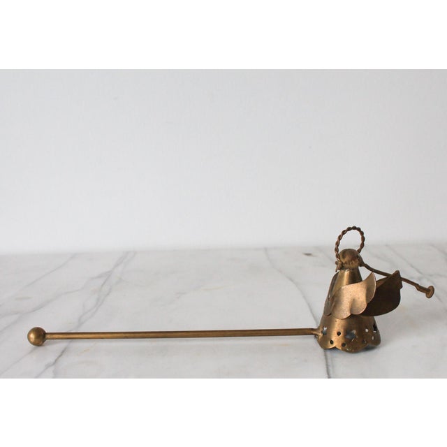 Figurative Vintage Brass Angel Candle Snuffer For Sale - Image 3 of 7