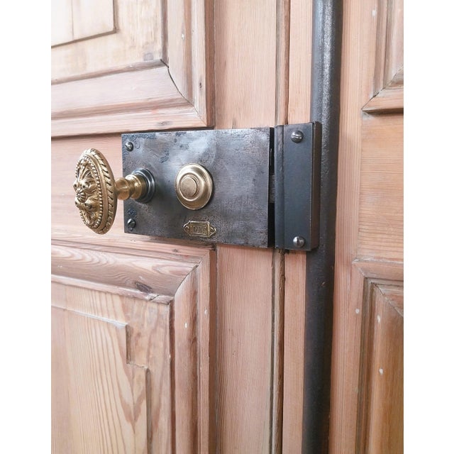 Antique Double Doors in Wood, 1890s, Set of 2 For Sale - Image 9 of 18