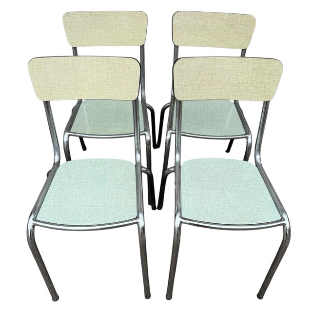 Formica Chairs, France, 1950s, Set of 4 For Sale - Image 11 of 18